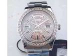 Replica Rolex Day Date II Watch: SS Diamond Dial / Diamond Bezel 41mm